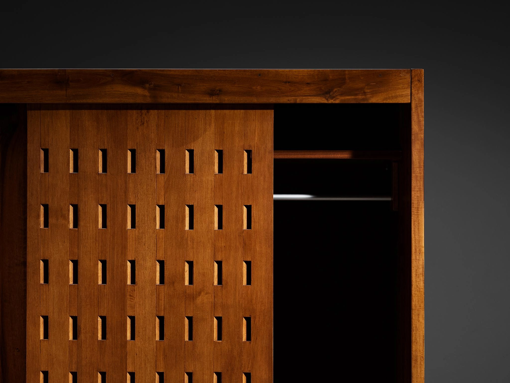 Giuseppe Rivadossi for Officina Rivadossi Bedroom Divider Wardrobe Walnut