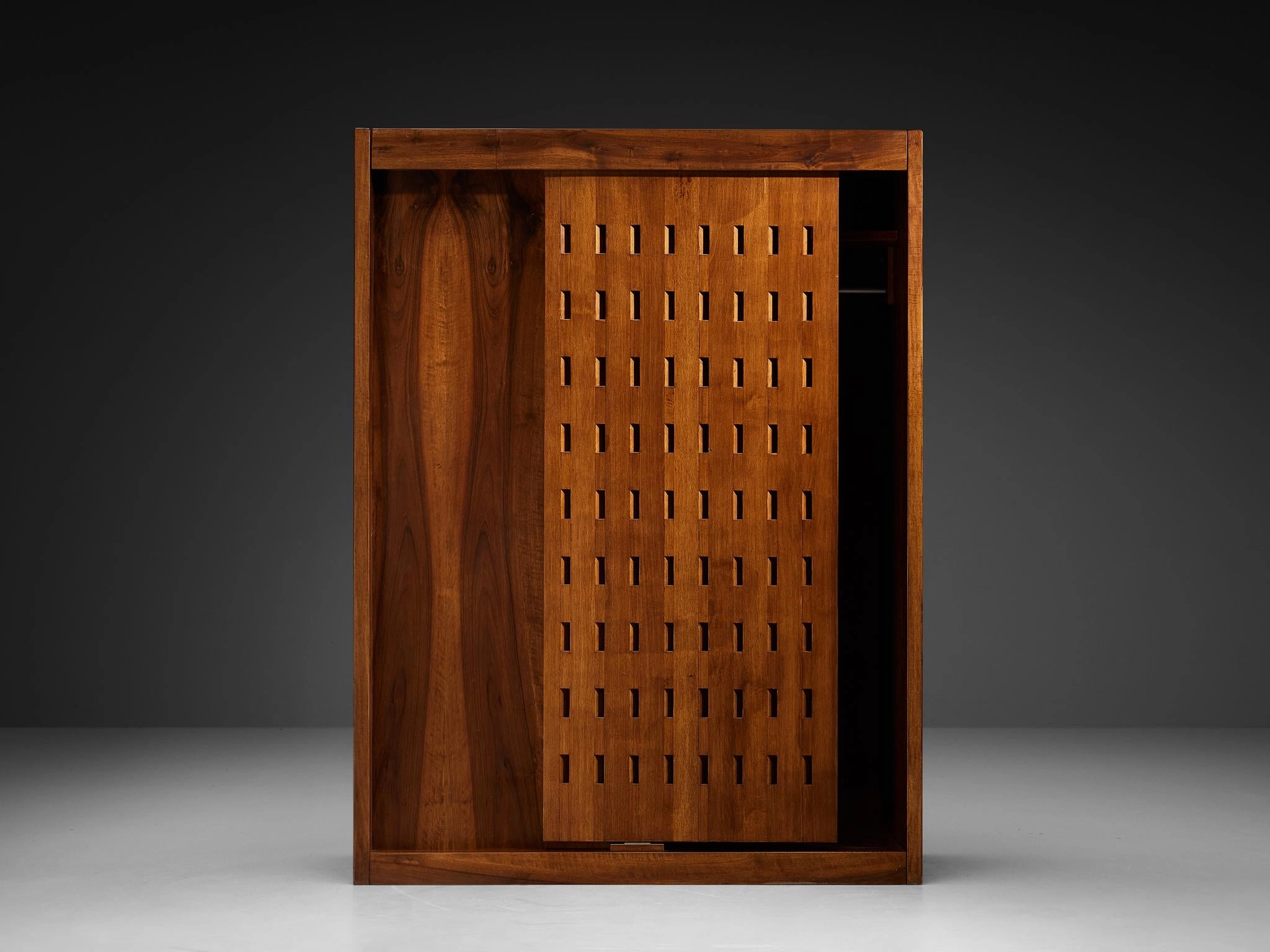 Giuseppe Rivadossi for Officina Rivadossi Bedroom Divider Wardrobe Walnut