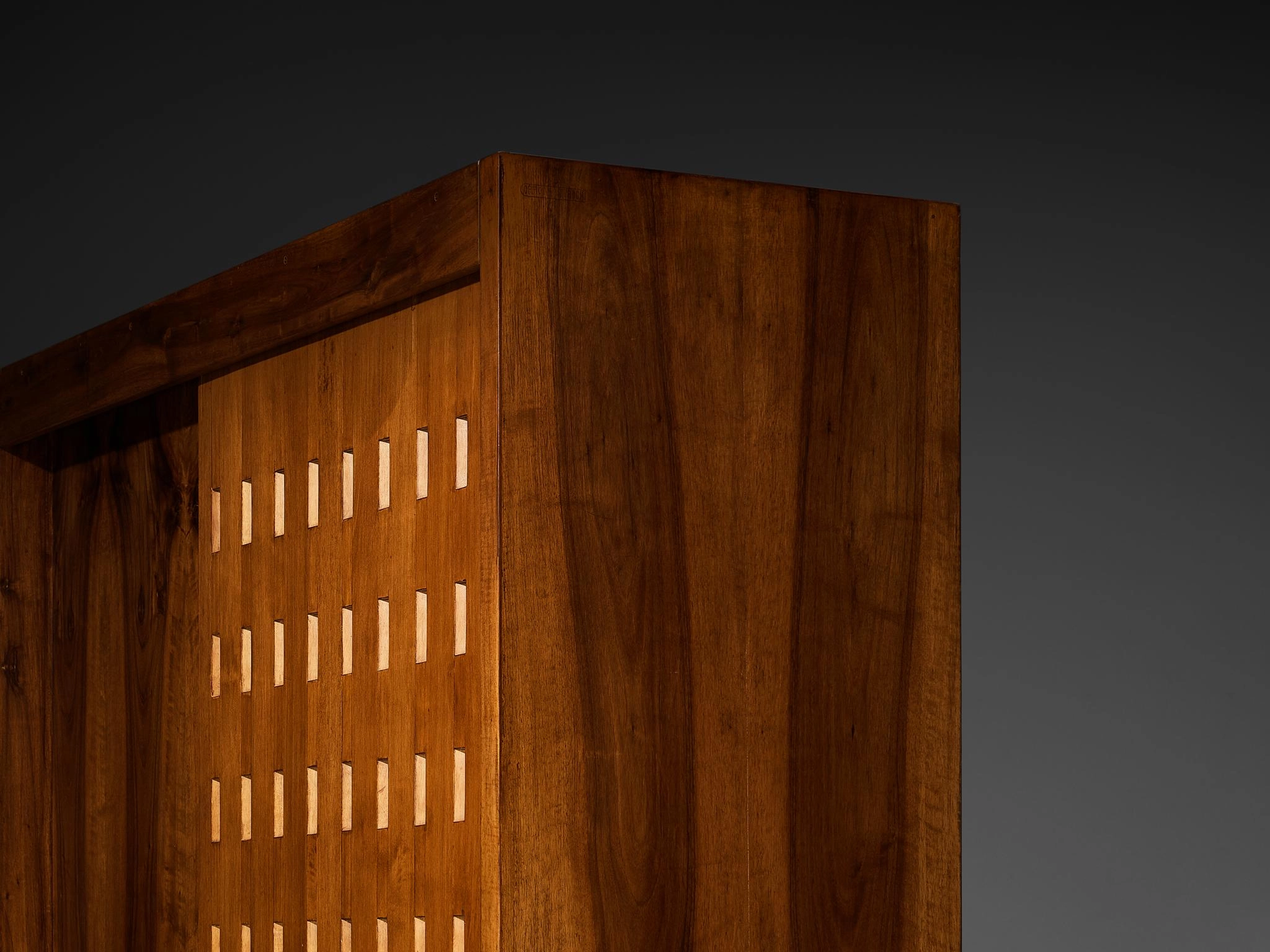Giuseppe Rivadossi for Officina Rivadossi Bedroom Divider Wardrobe Walnut