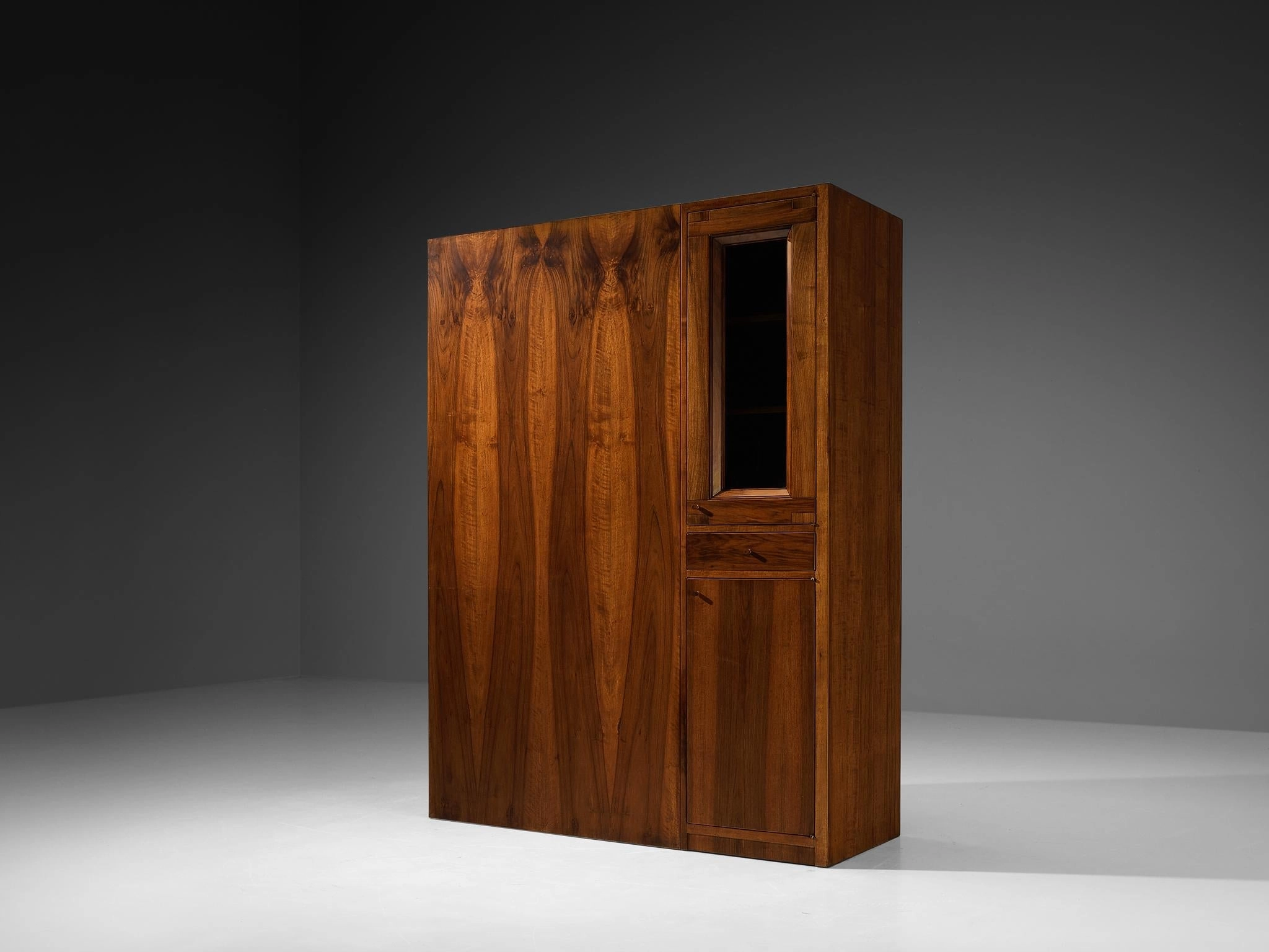 Giuseppe Rivadossi for Officina Rivadossi Bedroom Divider Wardrobe Walnut