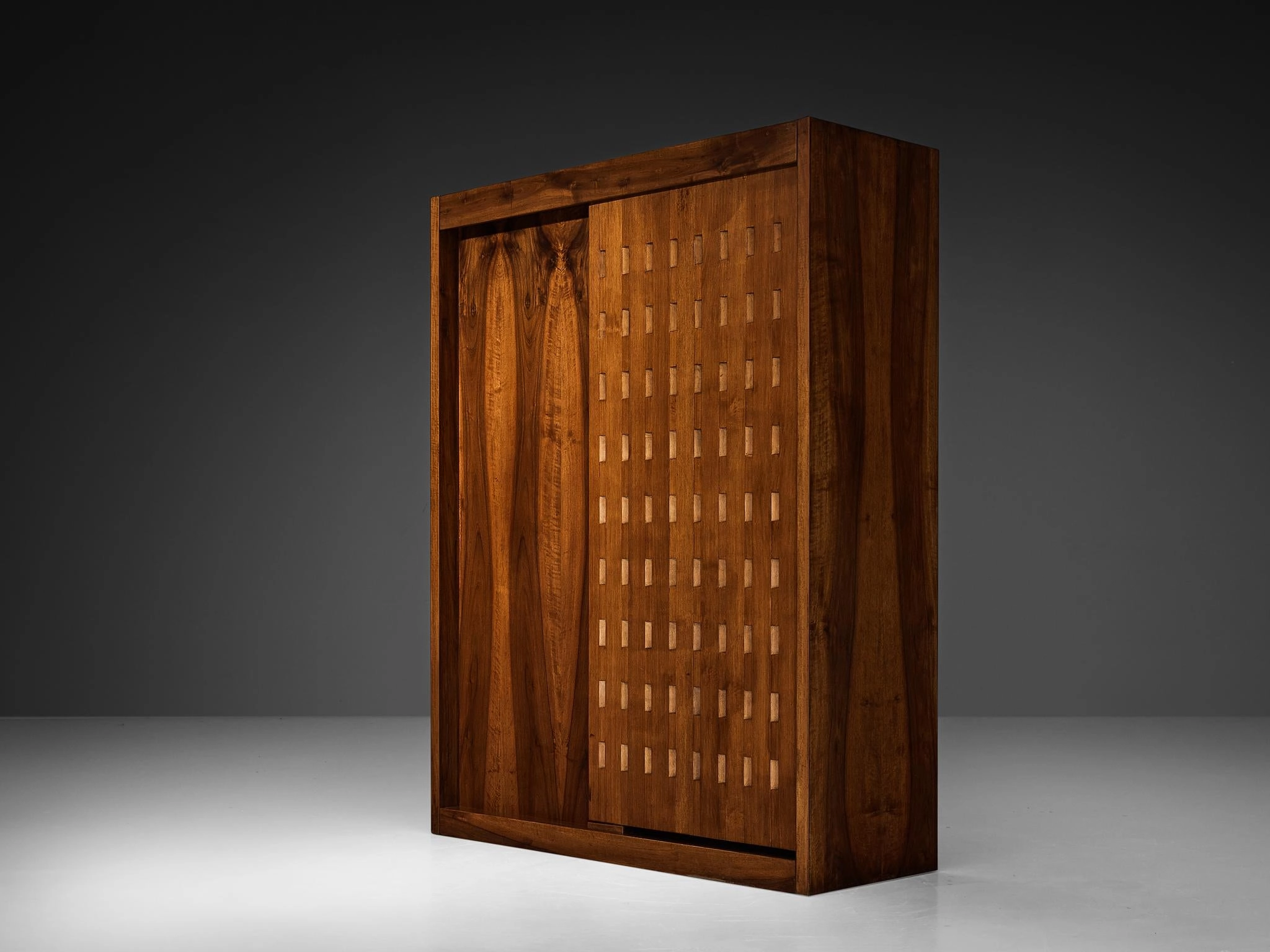 Giuseppe Rivadossi for Officina Rivadossi Bedroom Divider Wardrobe Walnut