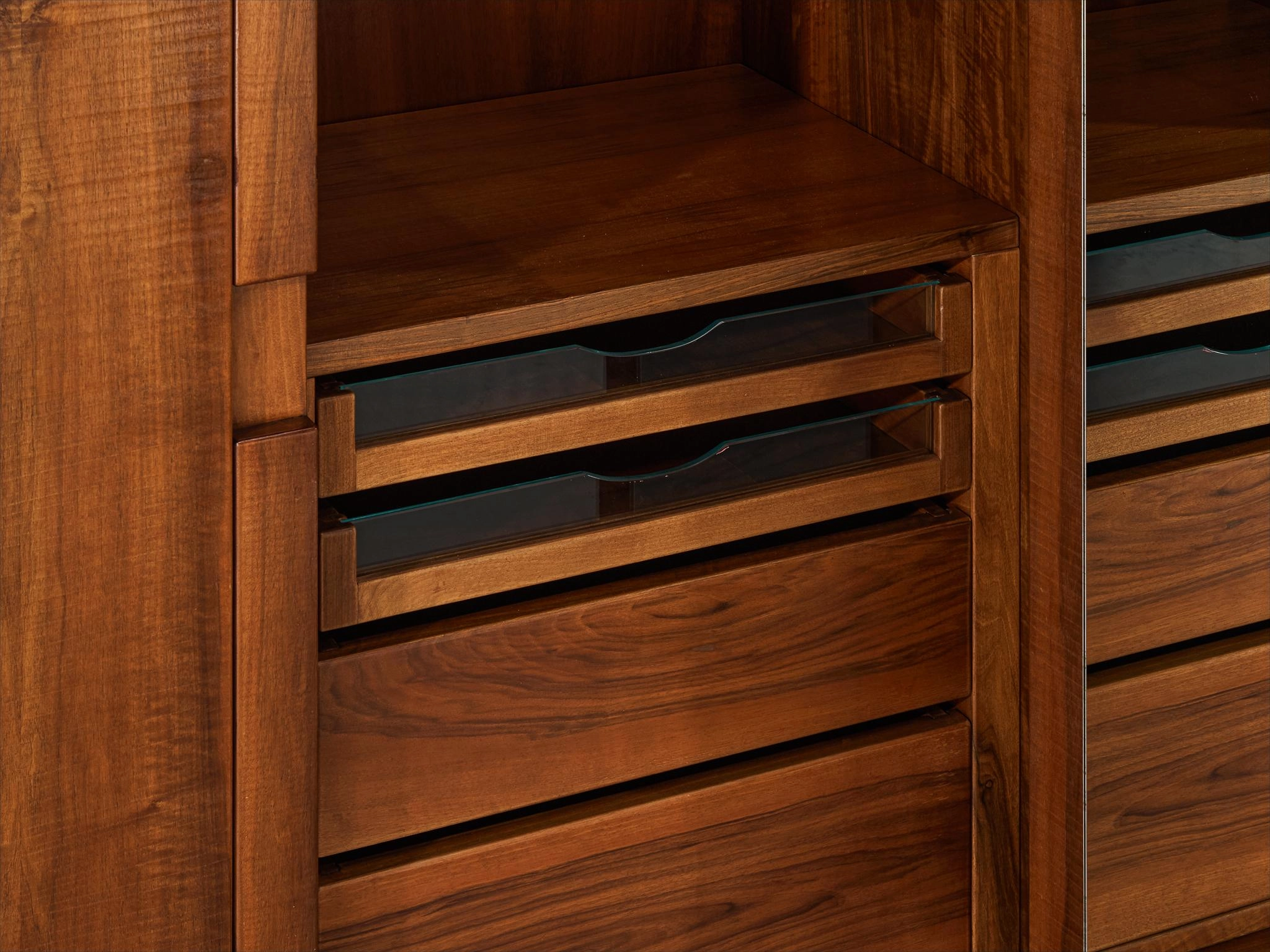 Giuseppe Rivadossi for Officina Rivadossi Grand Wardrobe in Walnut