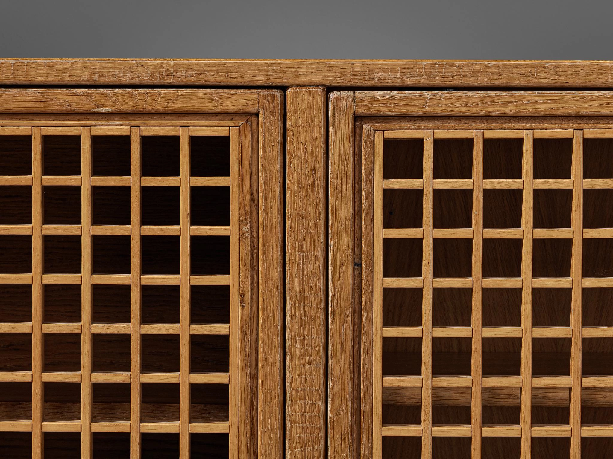 Giuseppe Rivadossi for Officina Rivadossi Highboard with Shelves in Oak