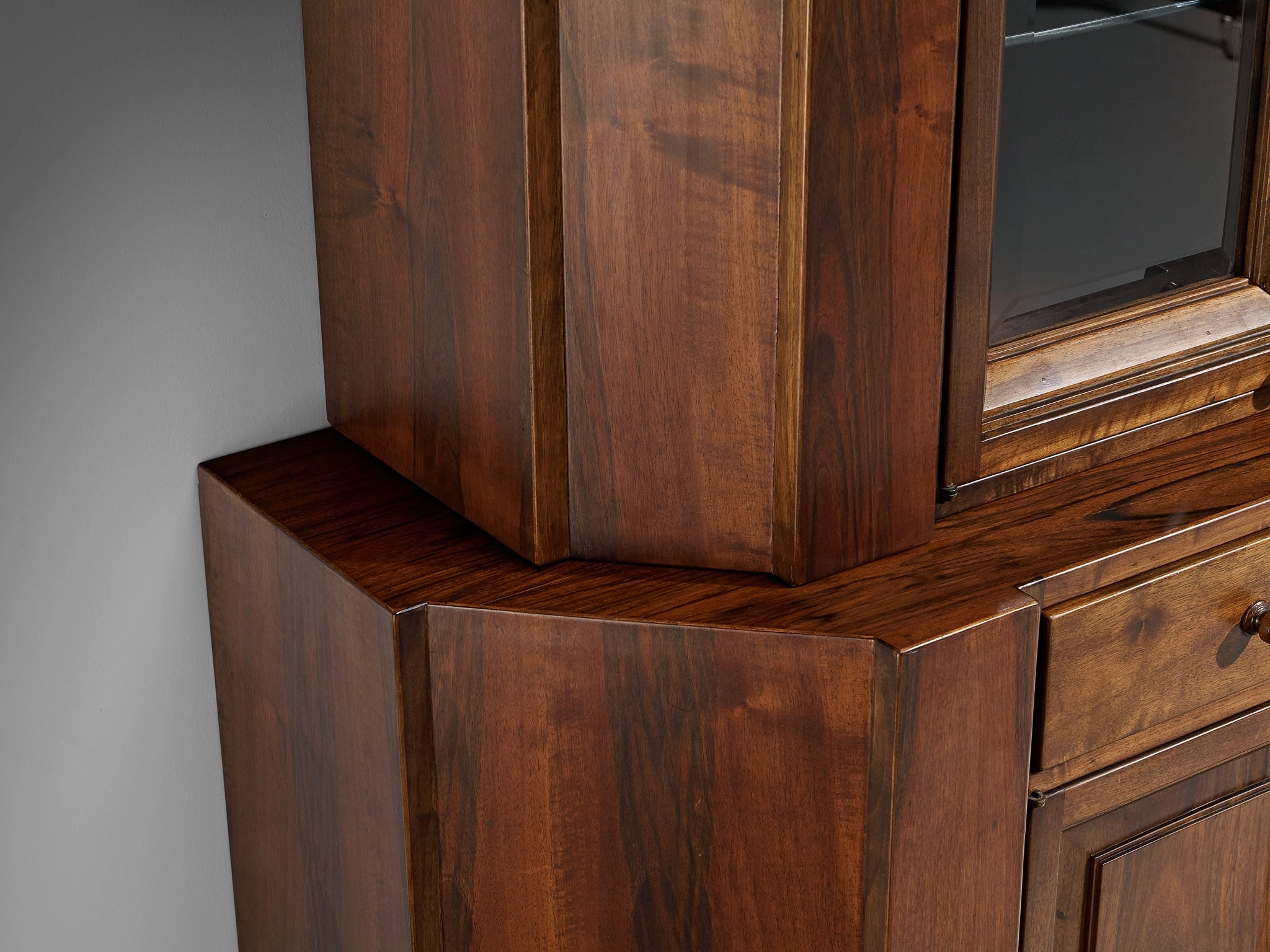 Giuseppe Rivadossi for Officina Rivadossi Library in Walnut
