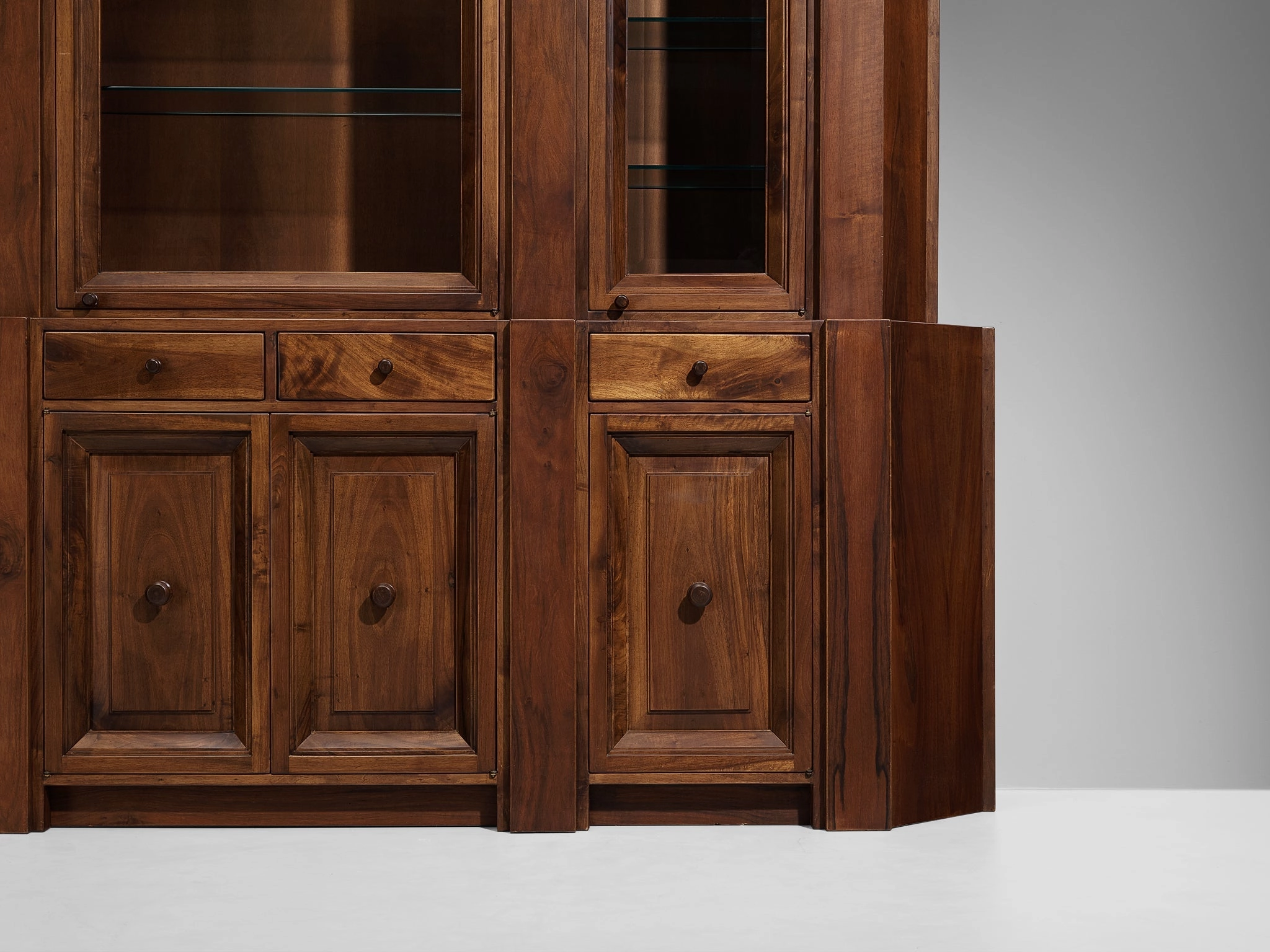 Giuseppe Rivadossi for Officina Rivadossi Library in Walnut