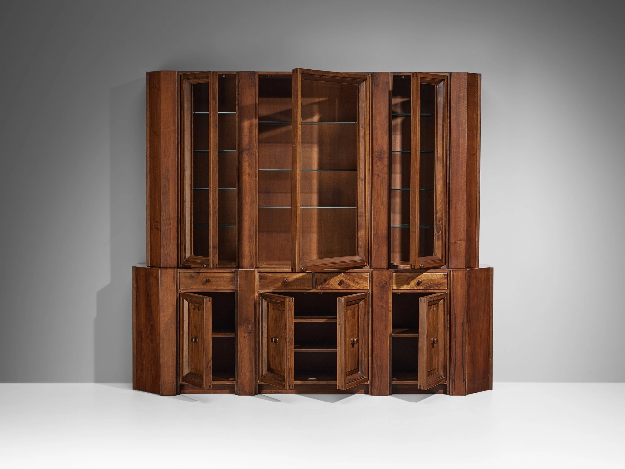 Giuseppe Rivadossi for Officina Rivadossi Library in Walnut