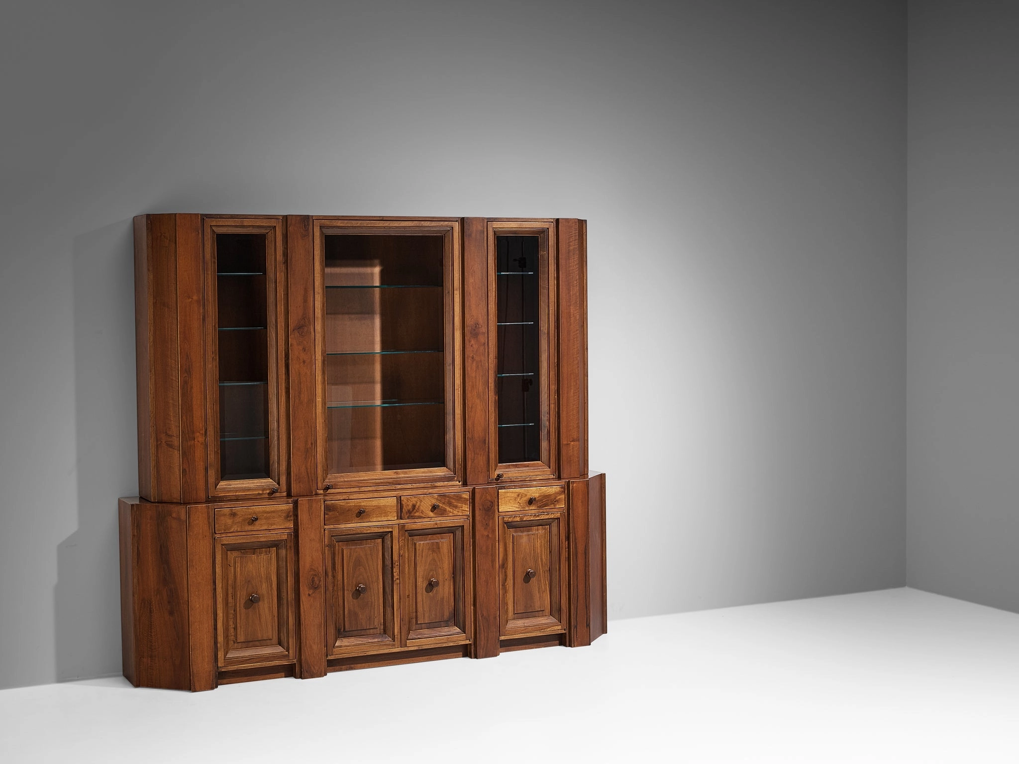 Giuseppe Rivadossi for Officina Rivadossi Library in Walnut