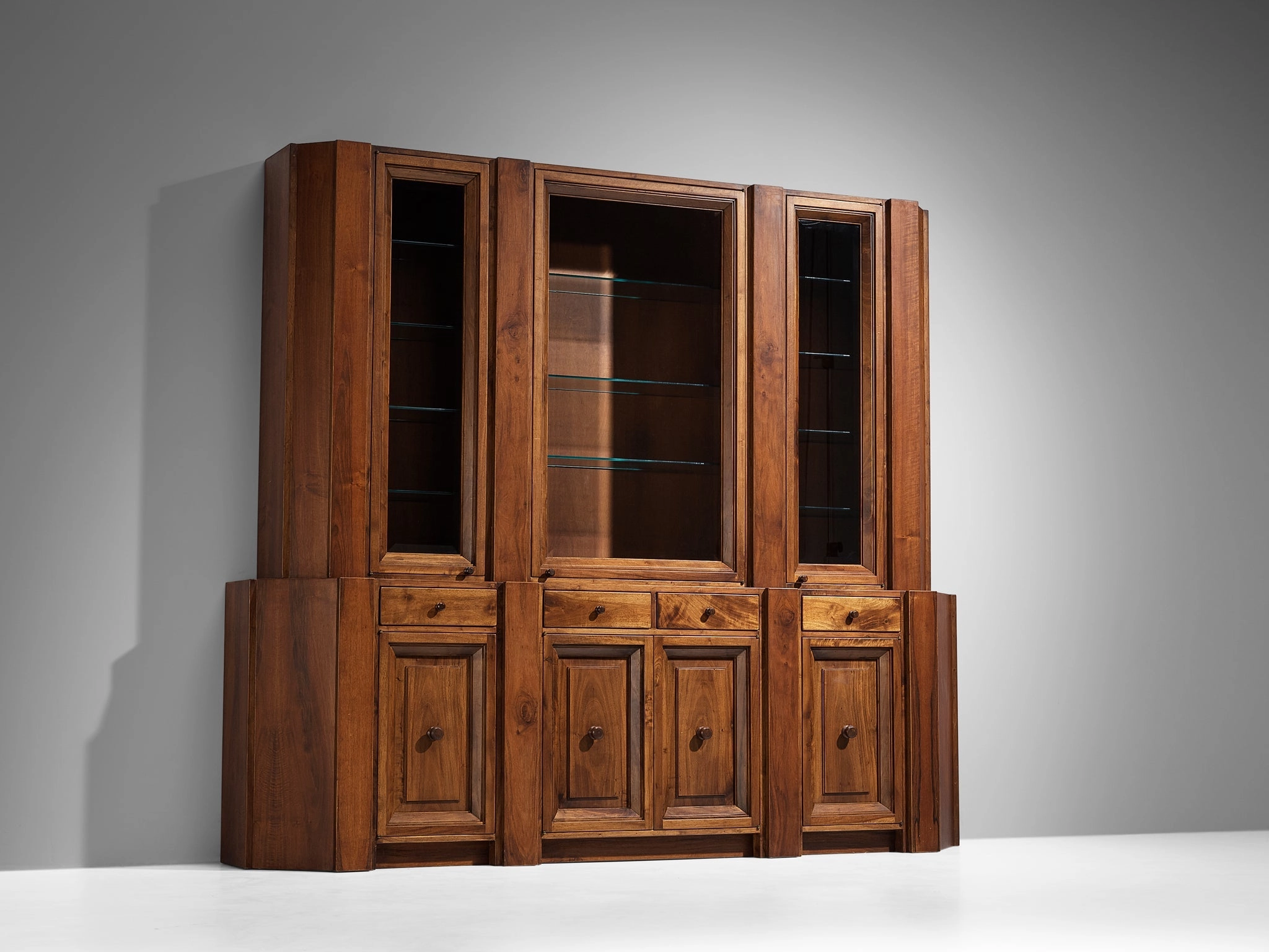 Giuseppe Rivadossi for Officina Rivadossi Library in Walnut