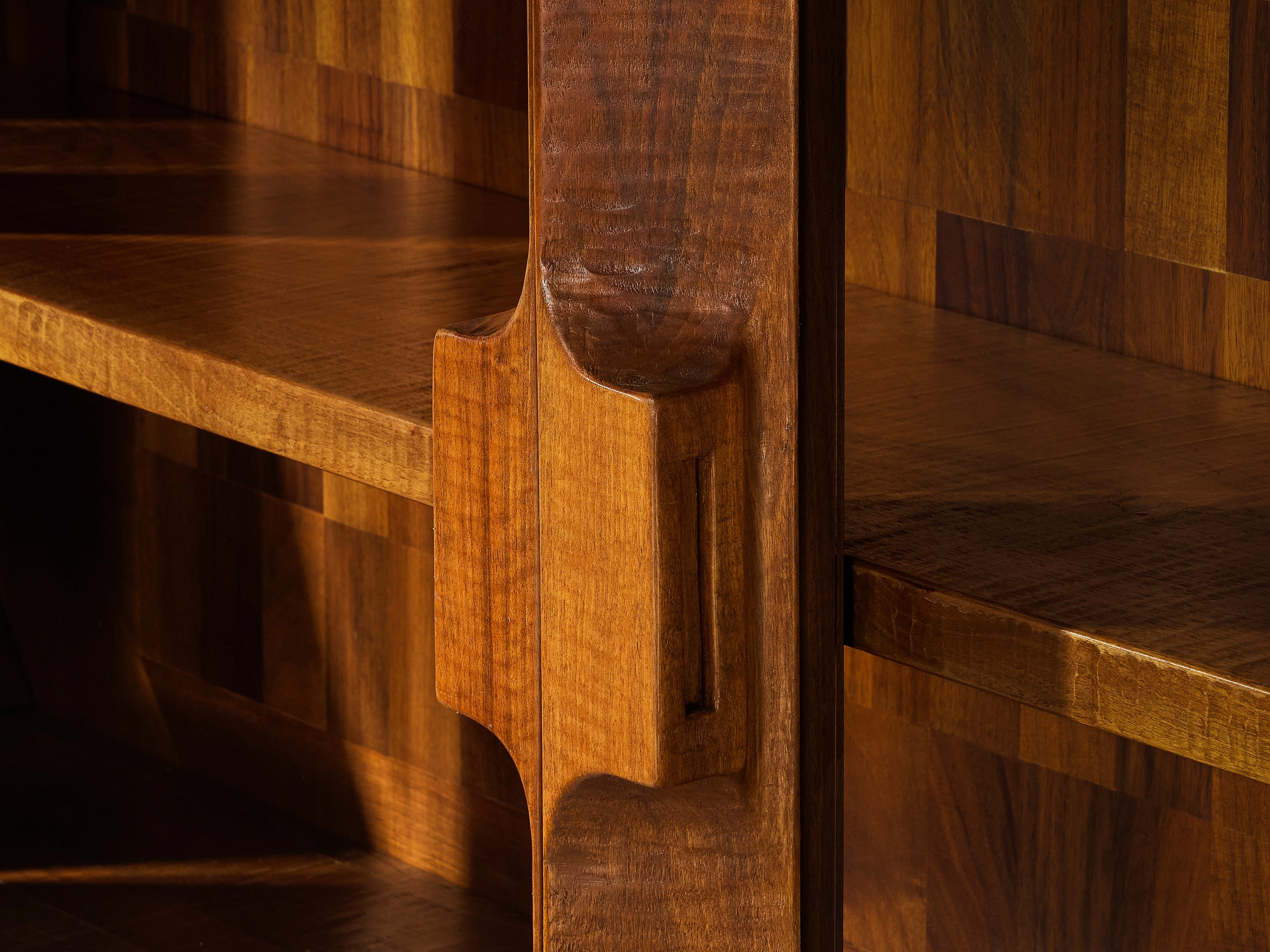 Giuseppe Rivadossi for Officina Rivadossi Monumental Showcase in Walnut