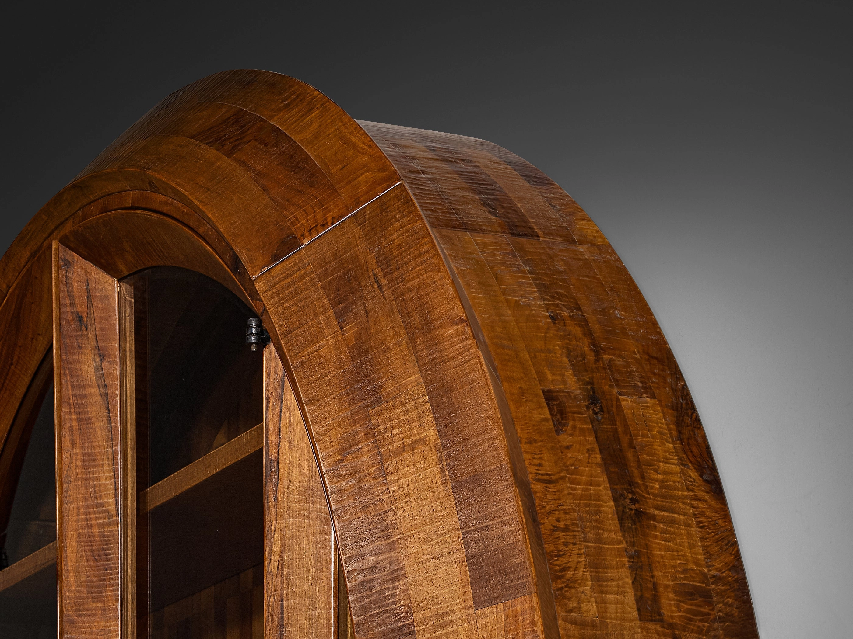 Giuseppe Rivadossi for Officina Rivadossi Monumental Showcase in Walnut