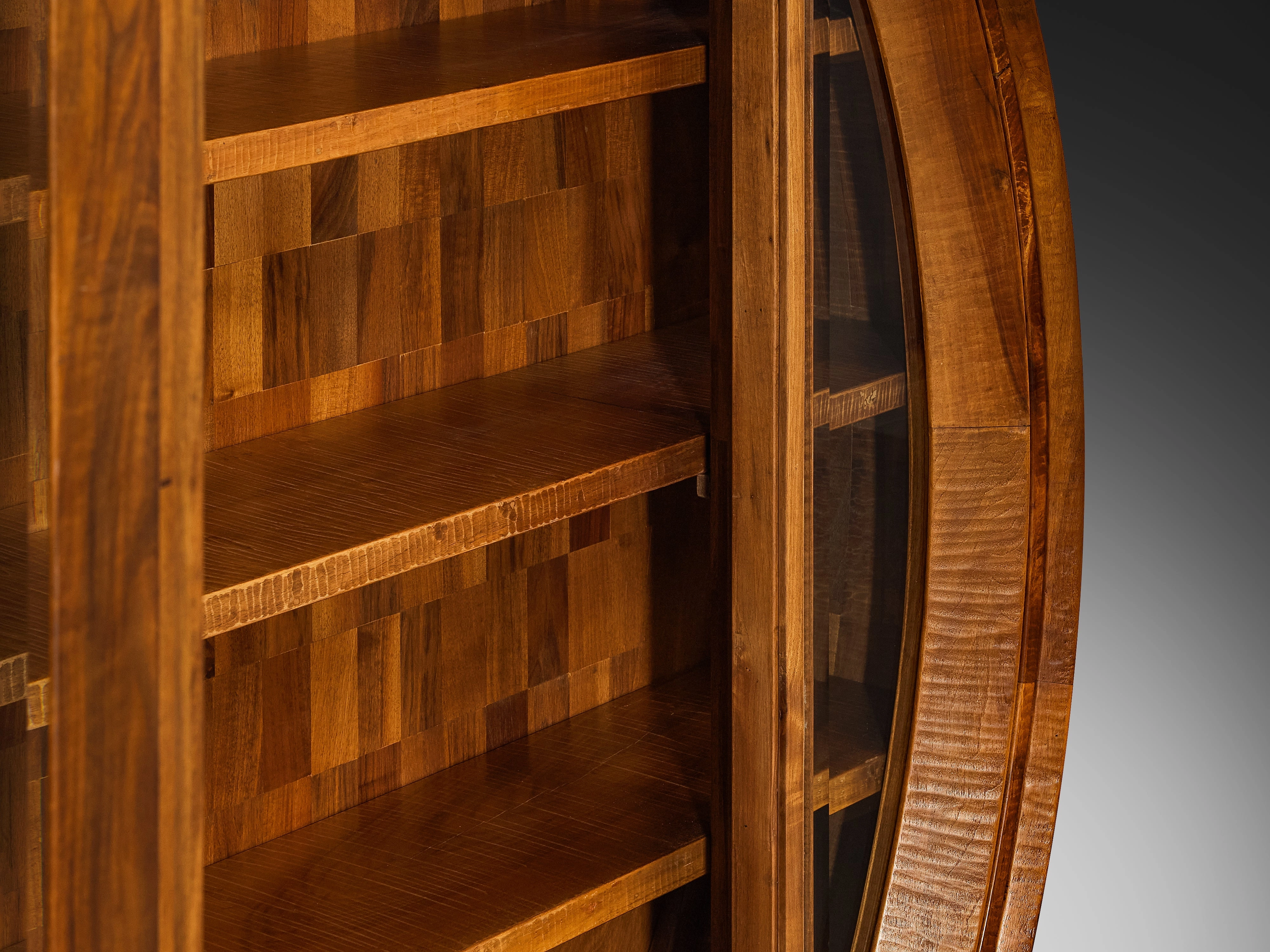 Giuseppe Rivadossi for Officina Rivadossi Monumental Showcase in Walnut