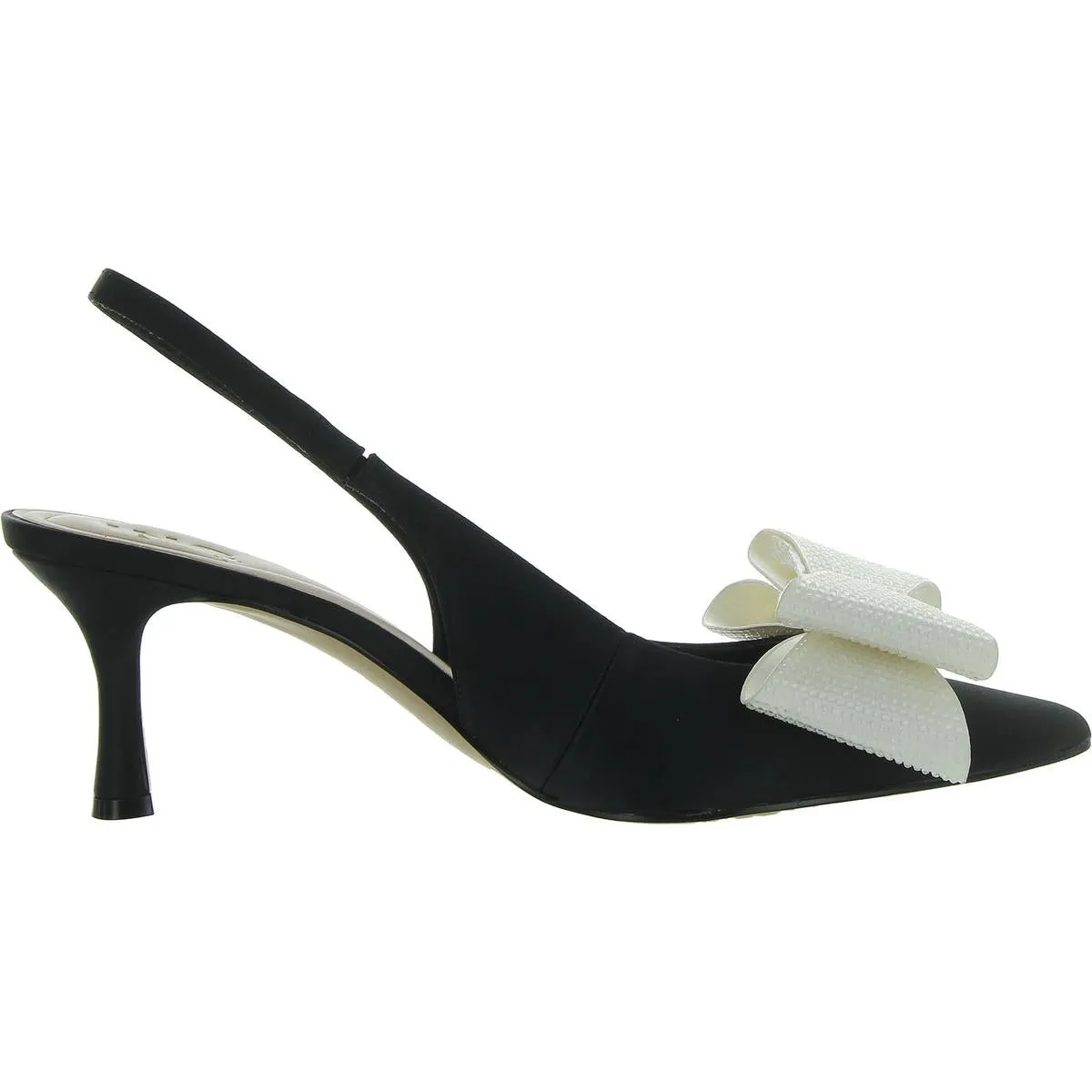 Giverny Womens Satin Pointed Toe Slingback Heels