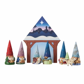 Gnome Christmas Pageant 8PcSet figurines,decorative figurines,home accents