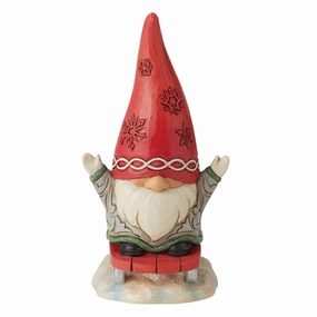 Gnome Sledding figurines,decorative figurines,home accents