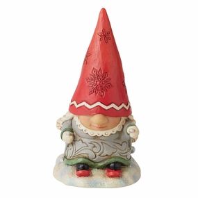 Gnome with Braids Skiing figurines,decorative figurines,home accents
