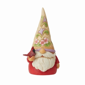 Gnome with Cardinal figurines,decorative figurines,home accents
