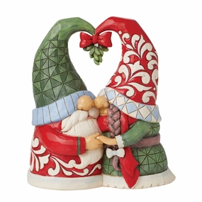 Gnomes Mistletoe Couple Fig figurines,decorative figurines,home accents