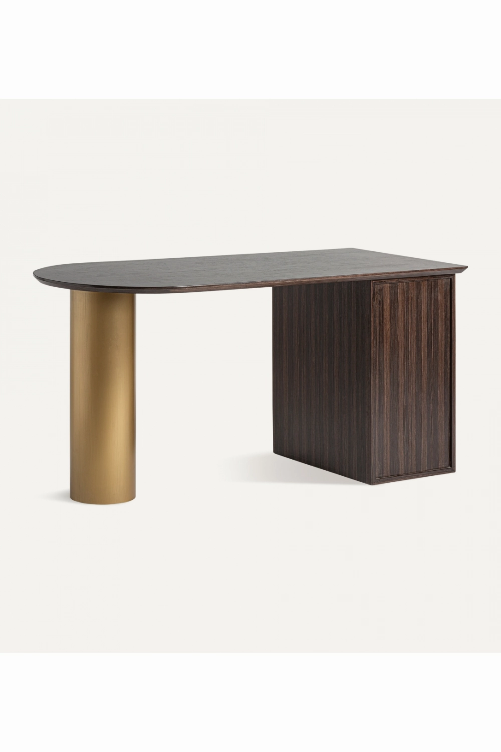 Gold Accent Pine Desk | Vical Home Cheb