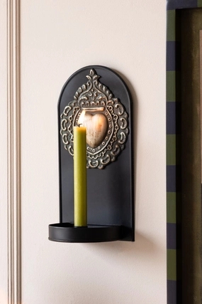 Gold Milagro Heart Candlestick Wall Sconce area rugs,carpet,floor decoration
