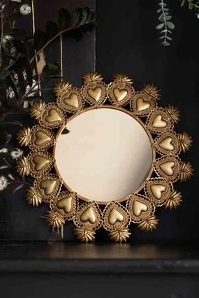 Gold Milagro Heart Mirror area rugs,carpet,floor decoration