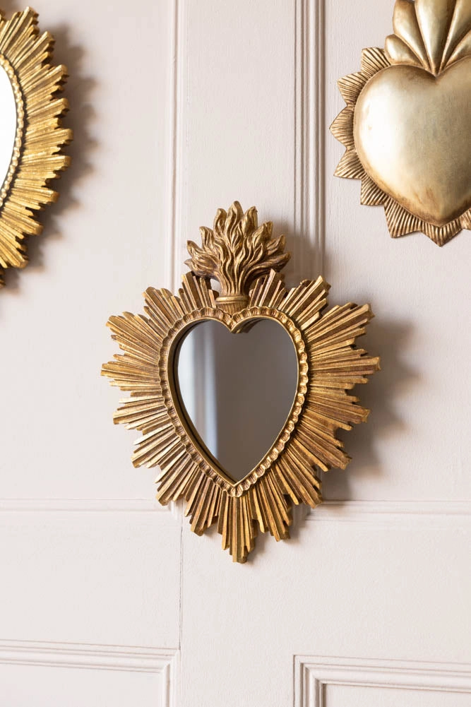 Gold Milagro Sacred Heart Mirror area rugs,carpet,floor decoration