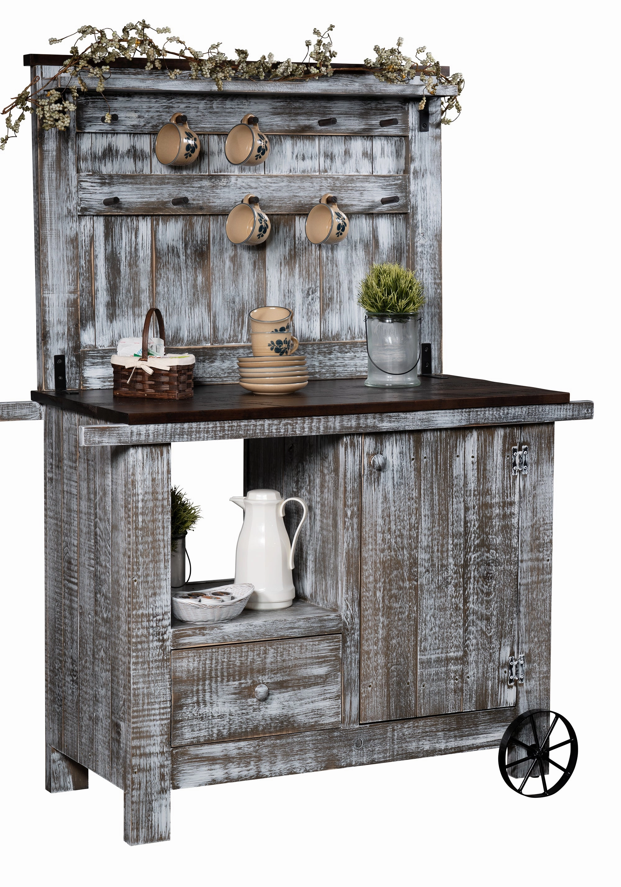 Gold Mine Coffee Wagon storage cabinet,organizer,furniture storage