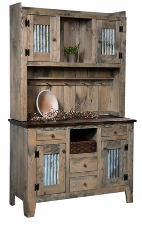 Gold Mine Settler's Hutch storage cabinet,organizer,furniture storage