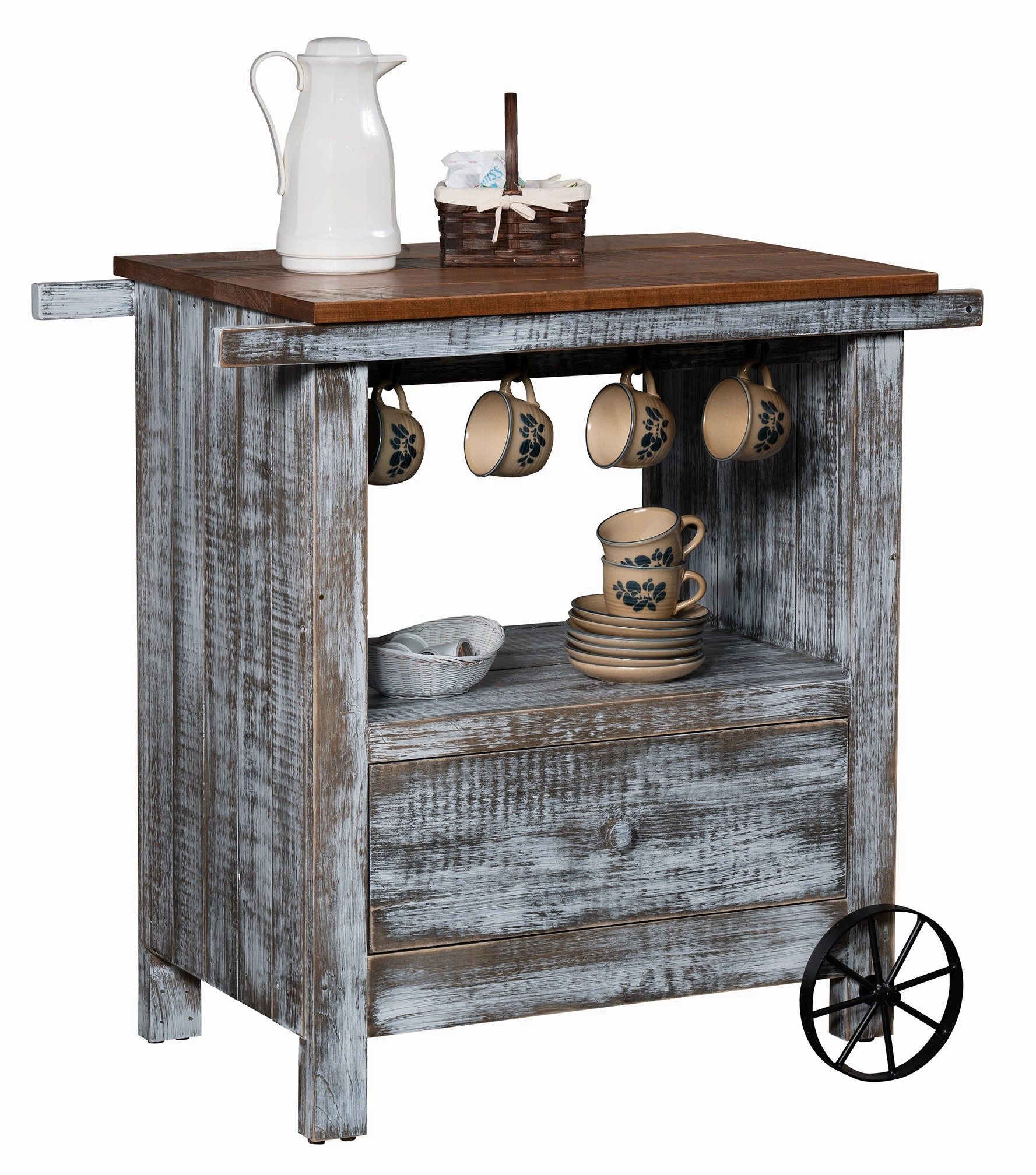 Gold Mine Tea Cart storage cabinet,organizer,furniture storage