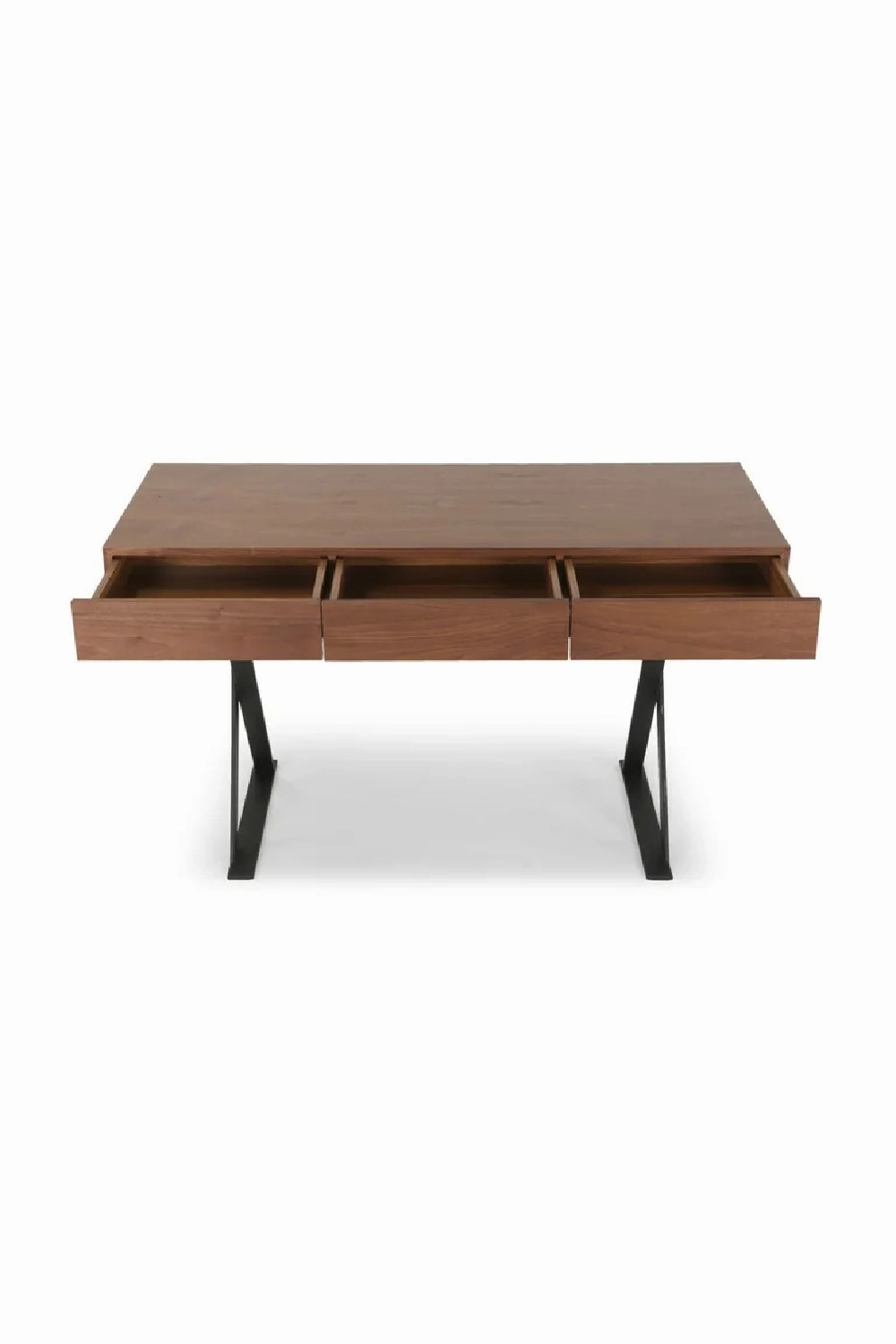 Grained Wood 3-Drawer Desk | NV Gallery Tuxedo