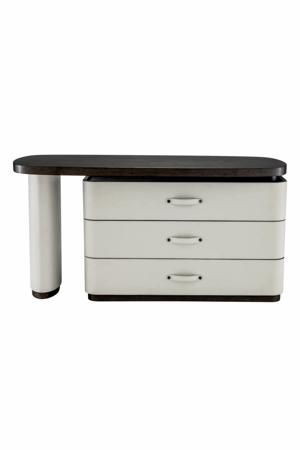Gray Leather Rotating Desk | Eichholtz Numana desk,home desk,workstation