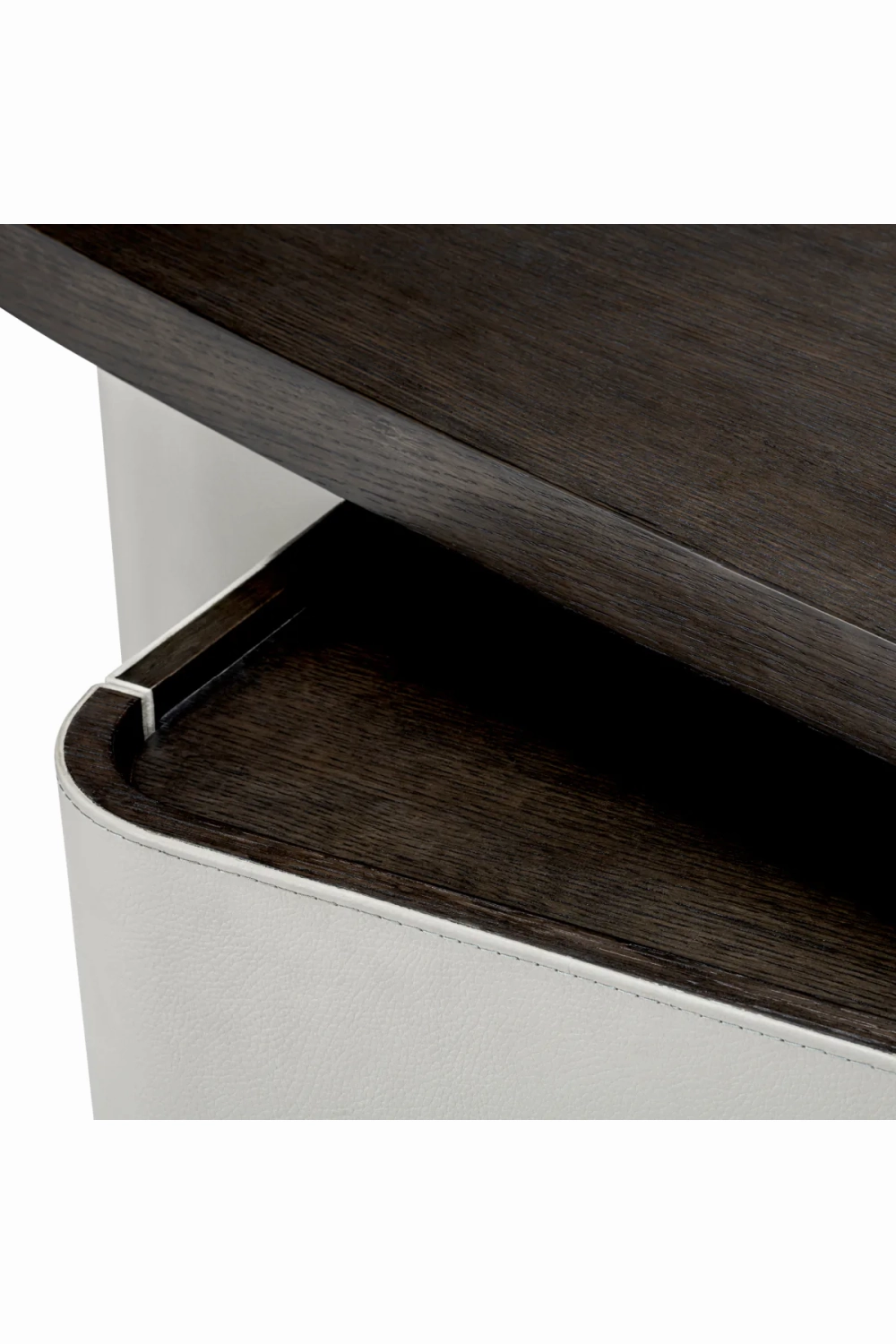 Gray Leather Rotating Desk | Eichholtz Numana