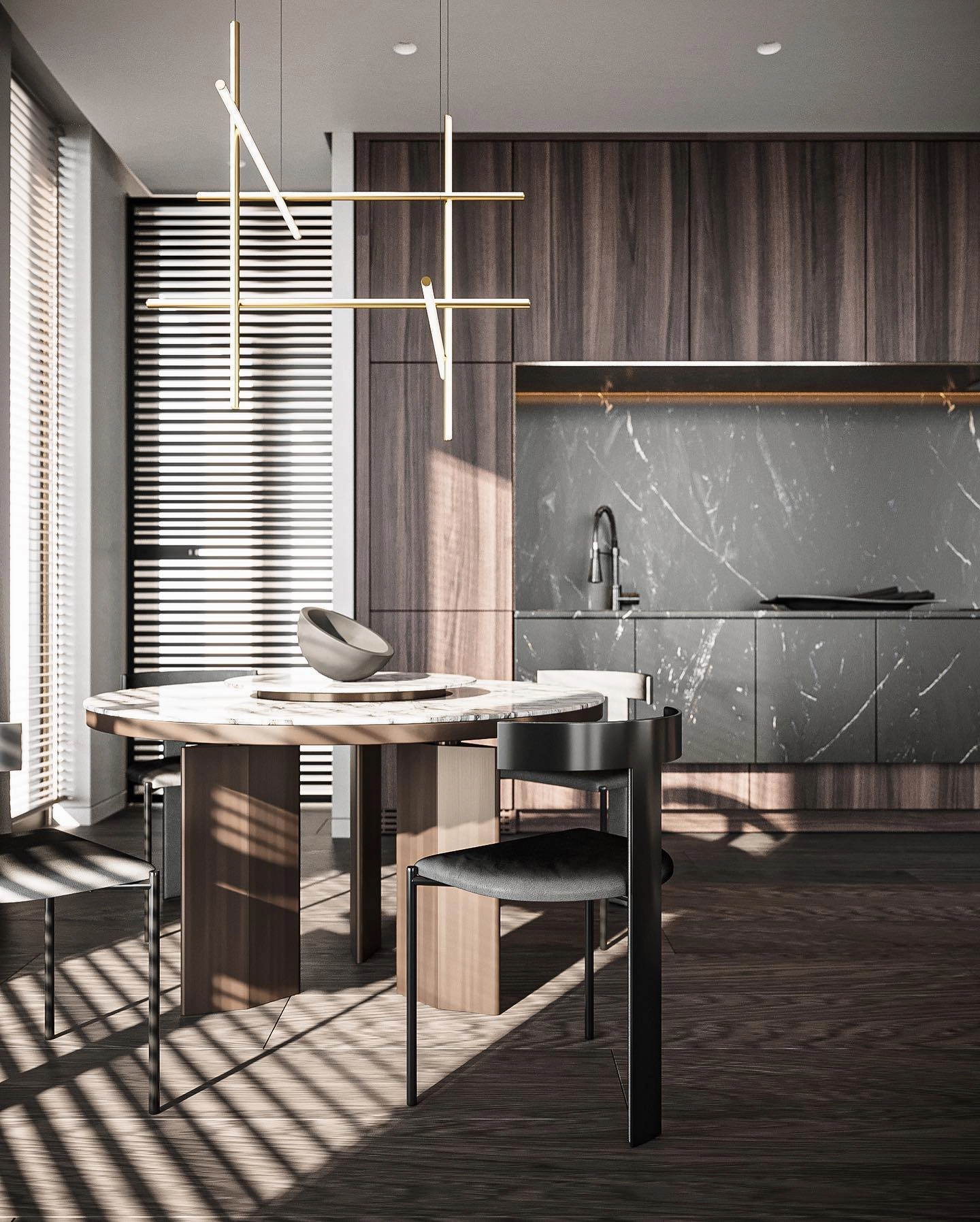 Gridline Linear Chandelier