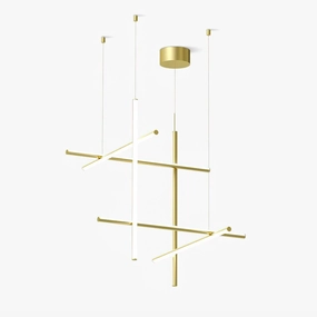 Gridline Linear Chandelier chandelier,ceiling light,decorative lighting