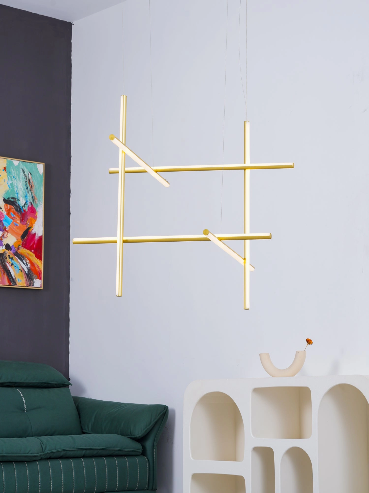 Gridline Linear Chandelier