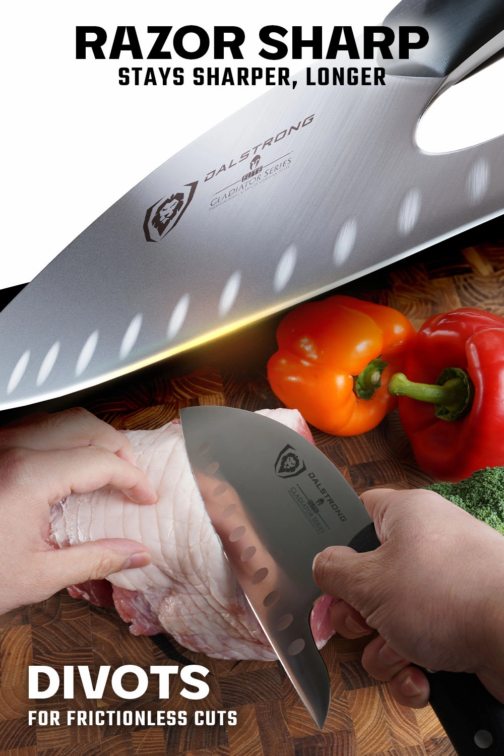 Guardian Chef's Knife 8" - Ergonomic | Gladiator Series | NSF Certified | Dalstrong 