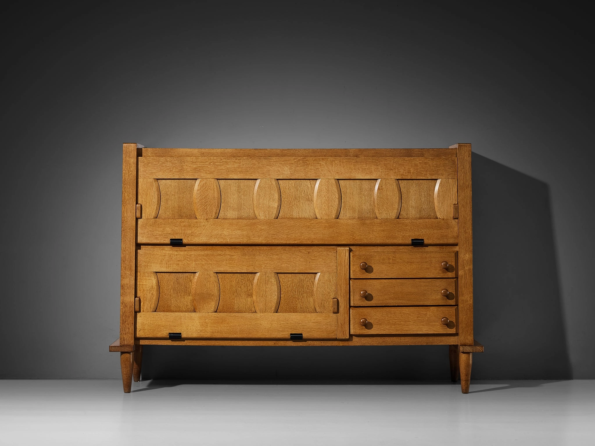 Guillerme & Chambron Cabinet in Solid Oak