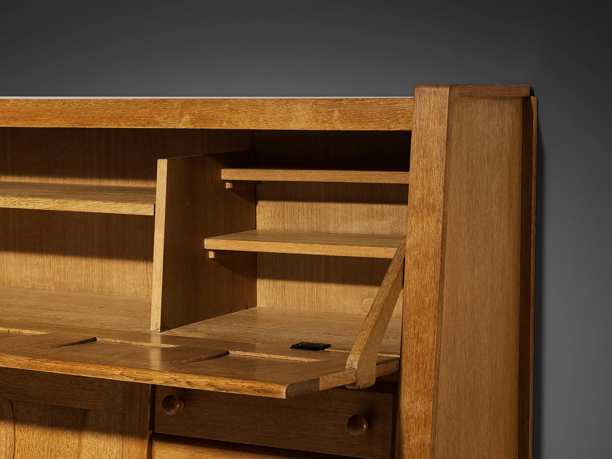 Guillerme & Chambron Cabinet in Solid Oak