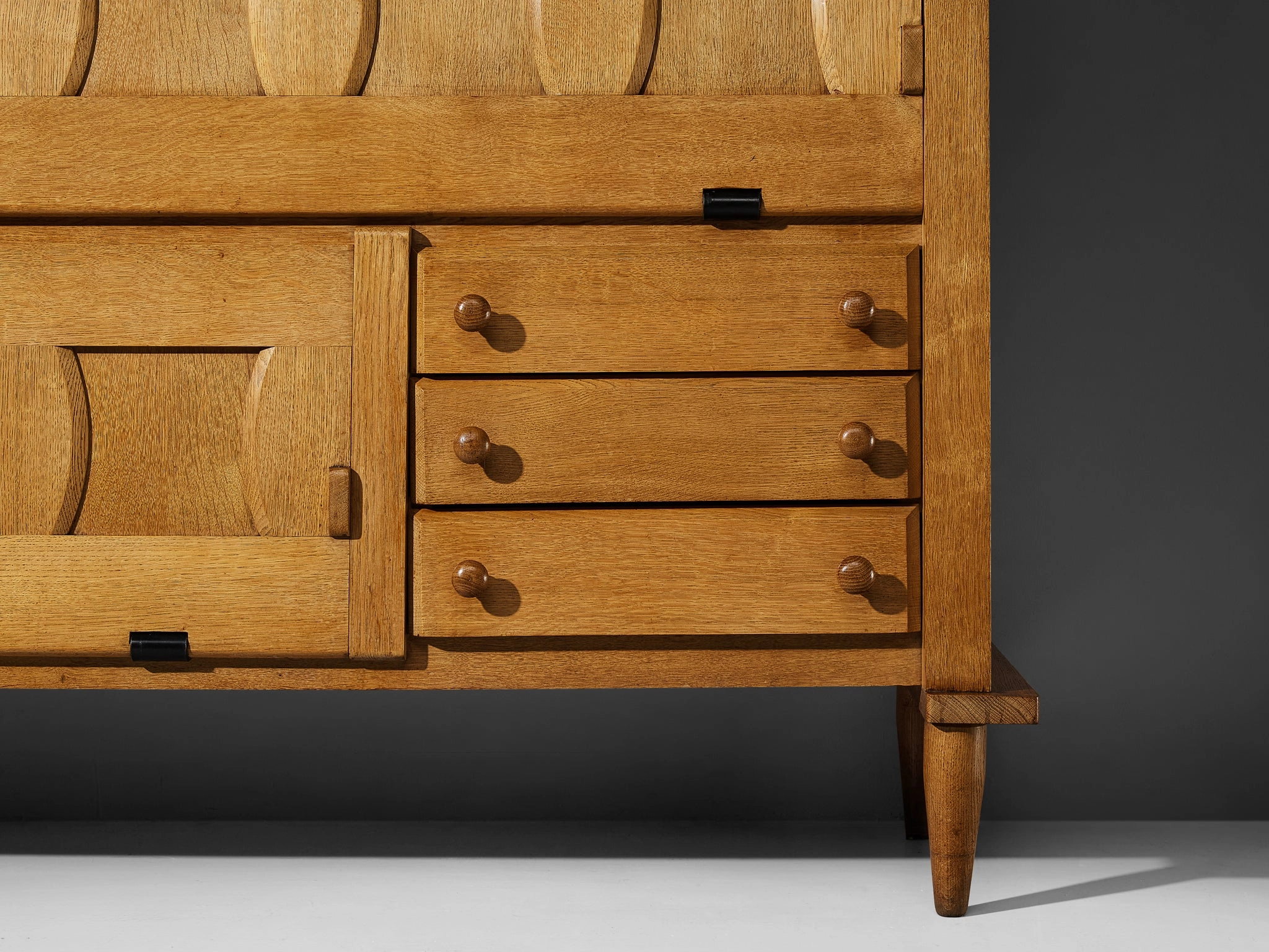 Guillerme & Chambron Cabinet in Solid Oak