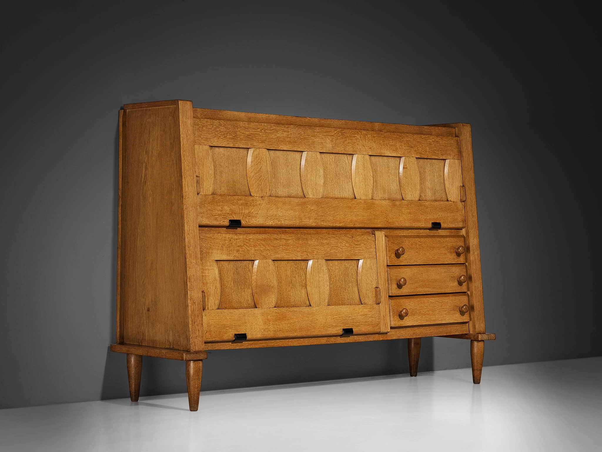 Guillerme & Chambron Cabinet in Solid Oak