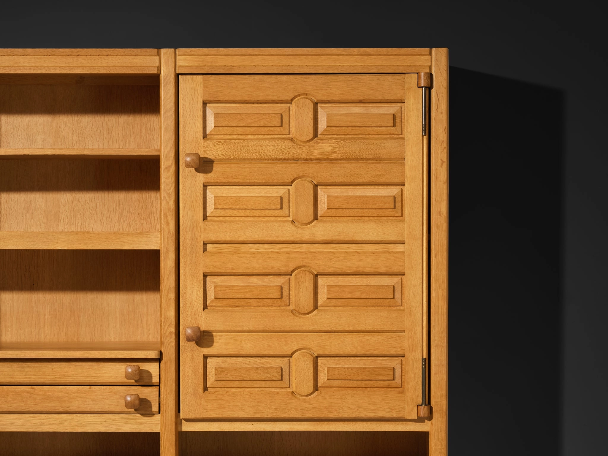Guillerme & Chambron Cabinet or Cupboard in Solid Oak