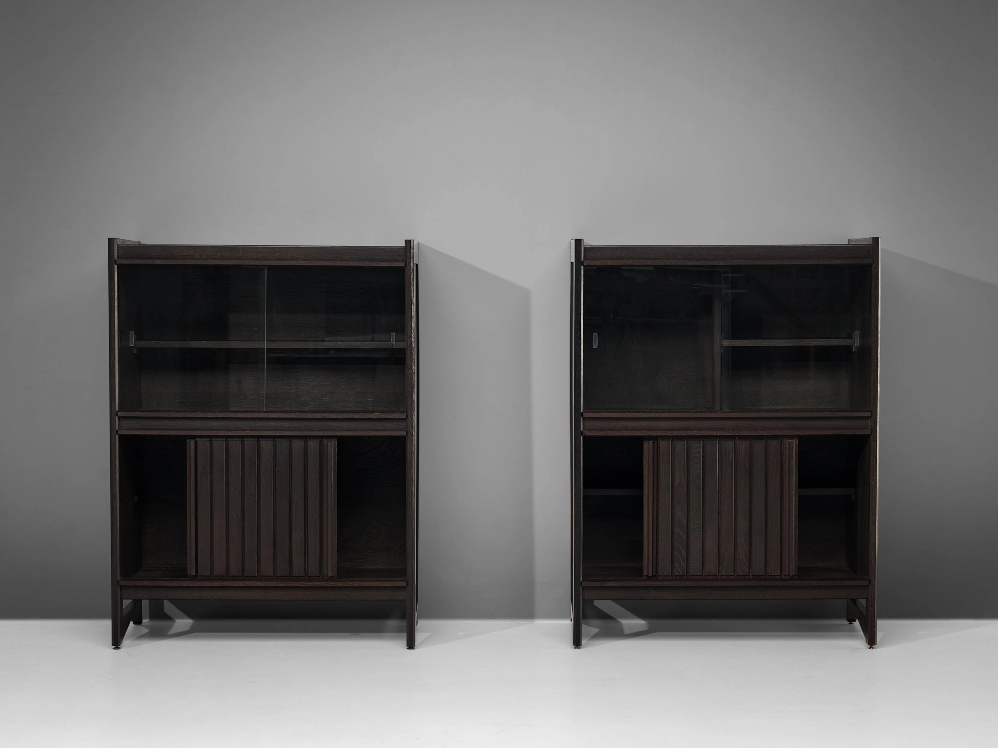 Guillerme & Chambron Cabinets in Stained Oak