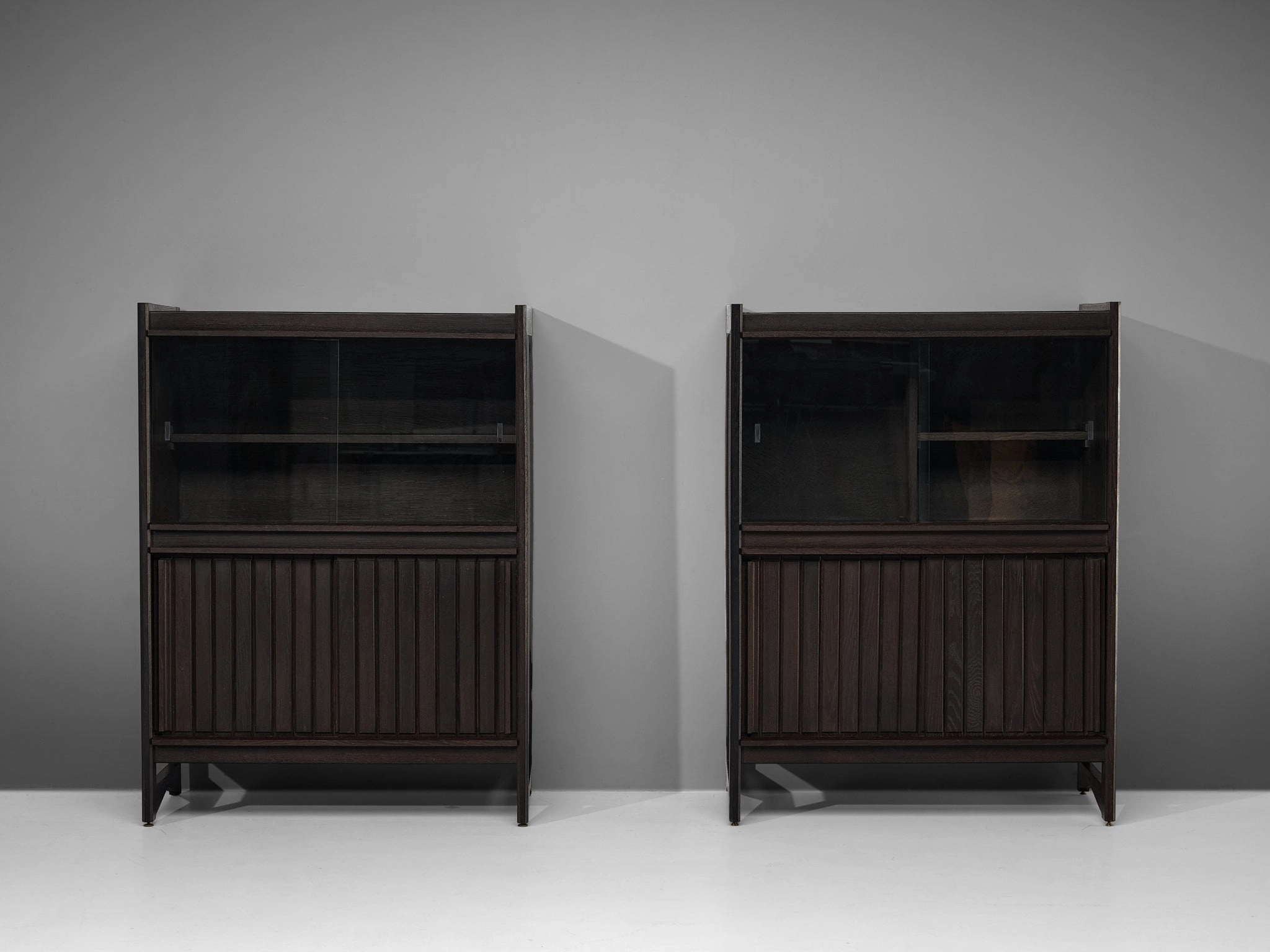 Guillerme & Chambron Cabinets in Stained Oak