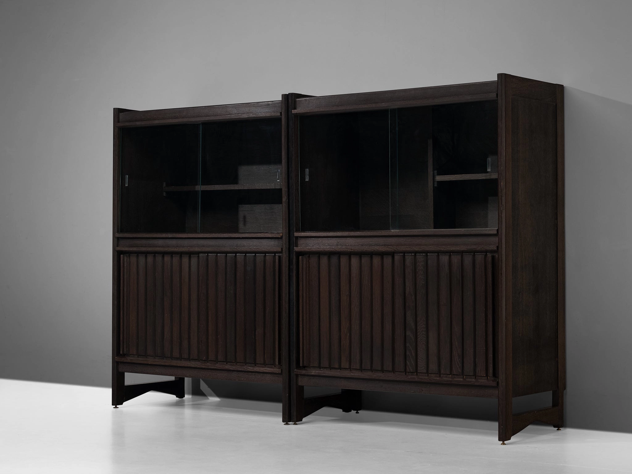 Guillerme & Chambron Cabinets in Stained Oak