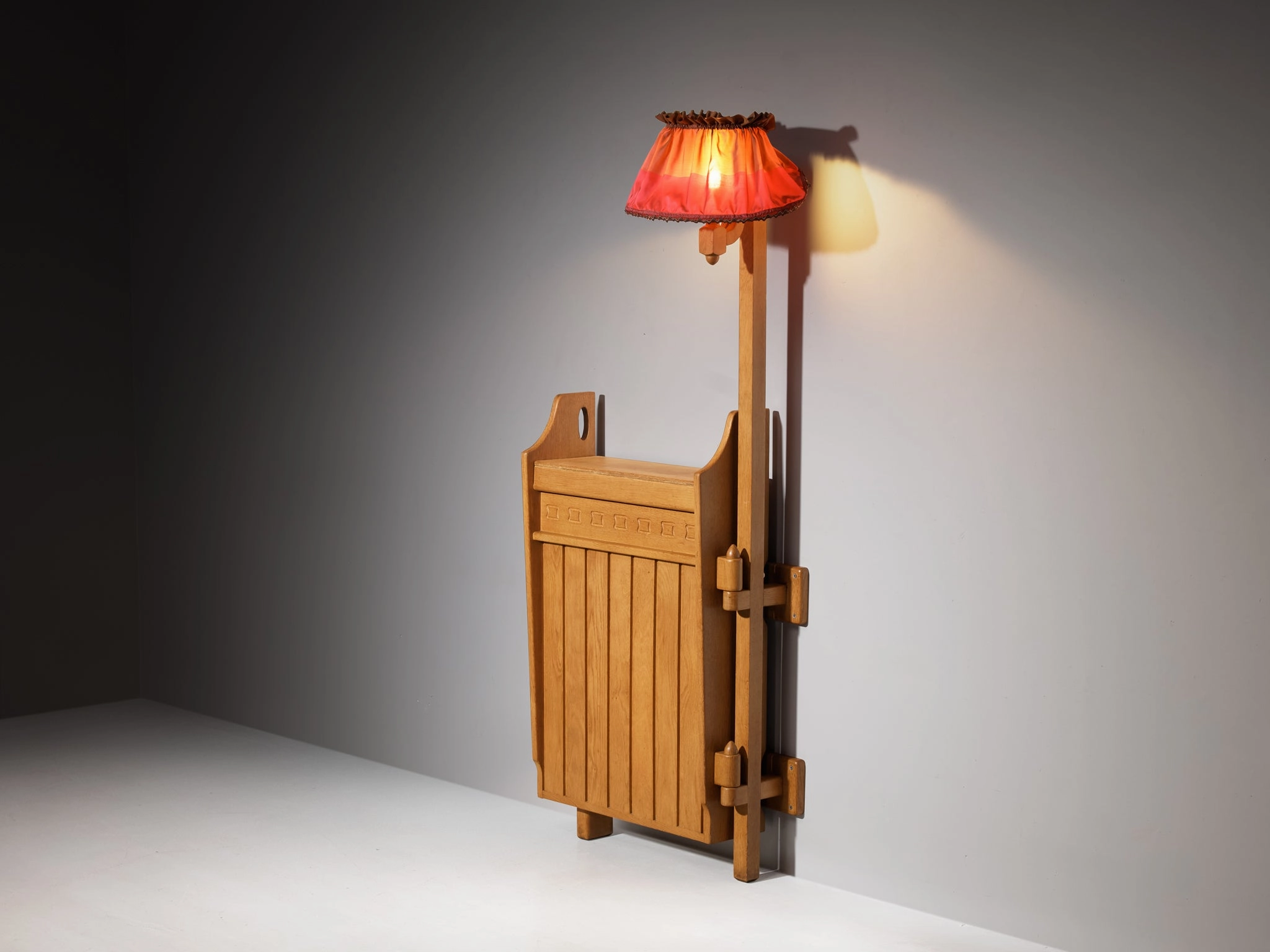 Guillerme & Chambron for Votre Maison Bar with Lamp in Oak