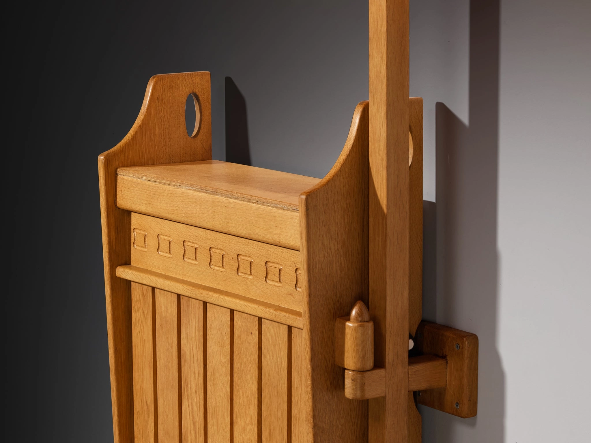 Guillerme & Chambron for Votre Maison Bar with Lamp in Oak
