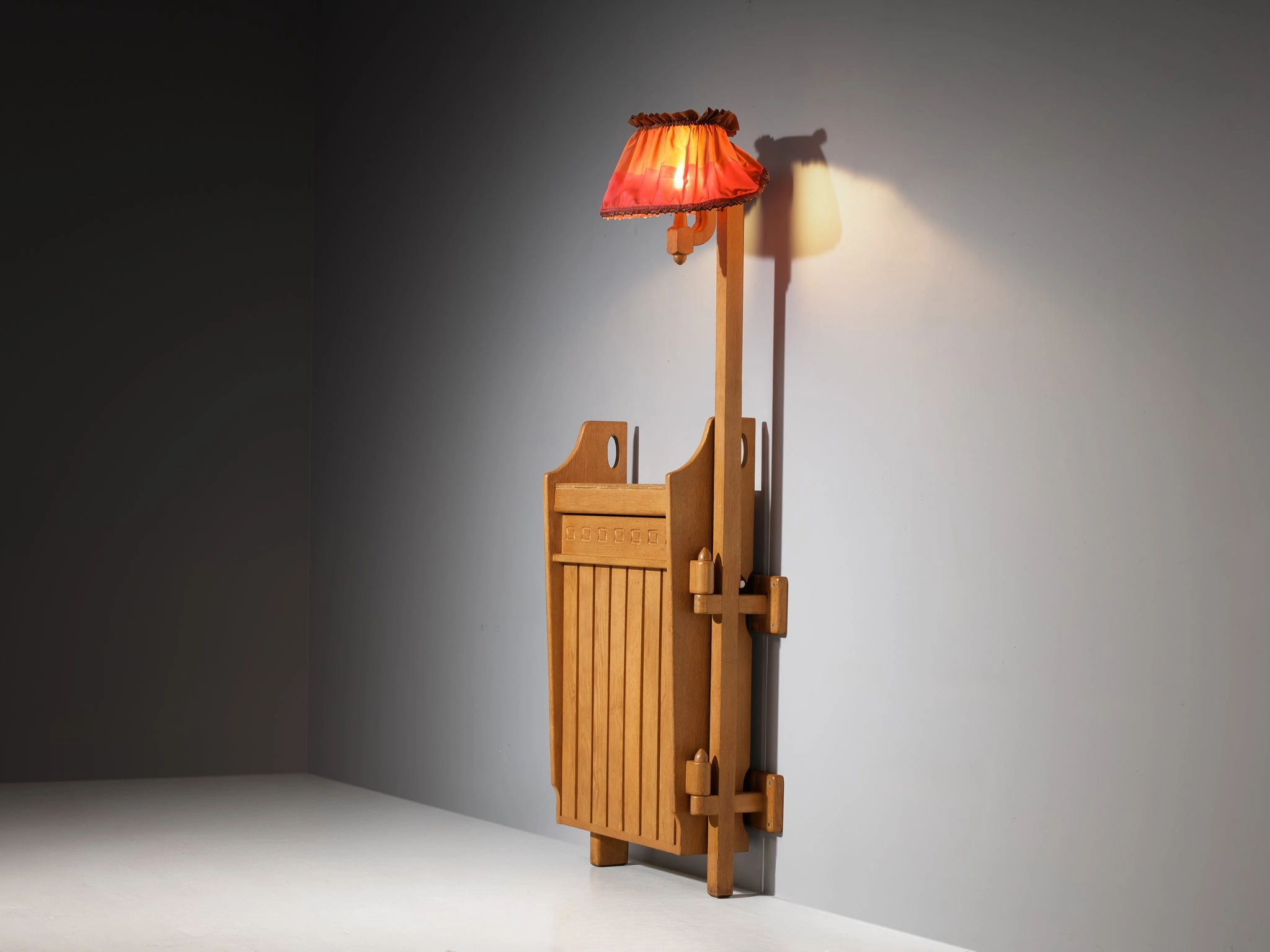 Guillerme & Chambron for Votre Maison Bar with Lamp in Oak