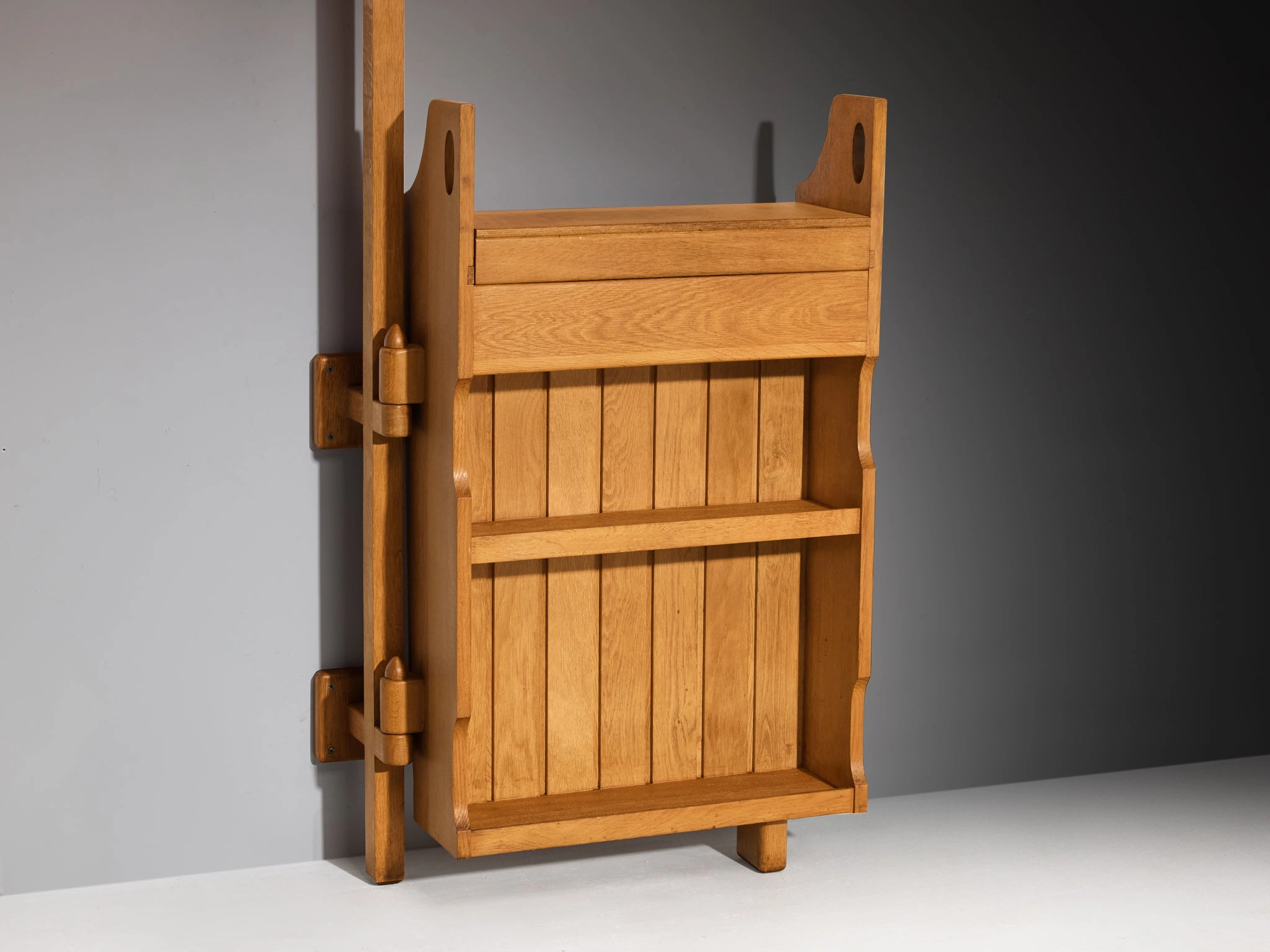 Guillerme & Chambron for Votre Maison Bar with Lamp in Oak