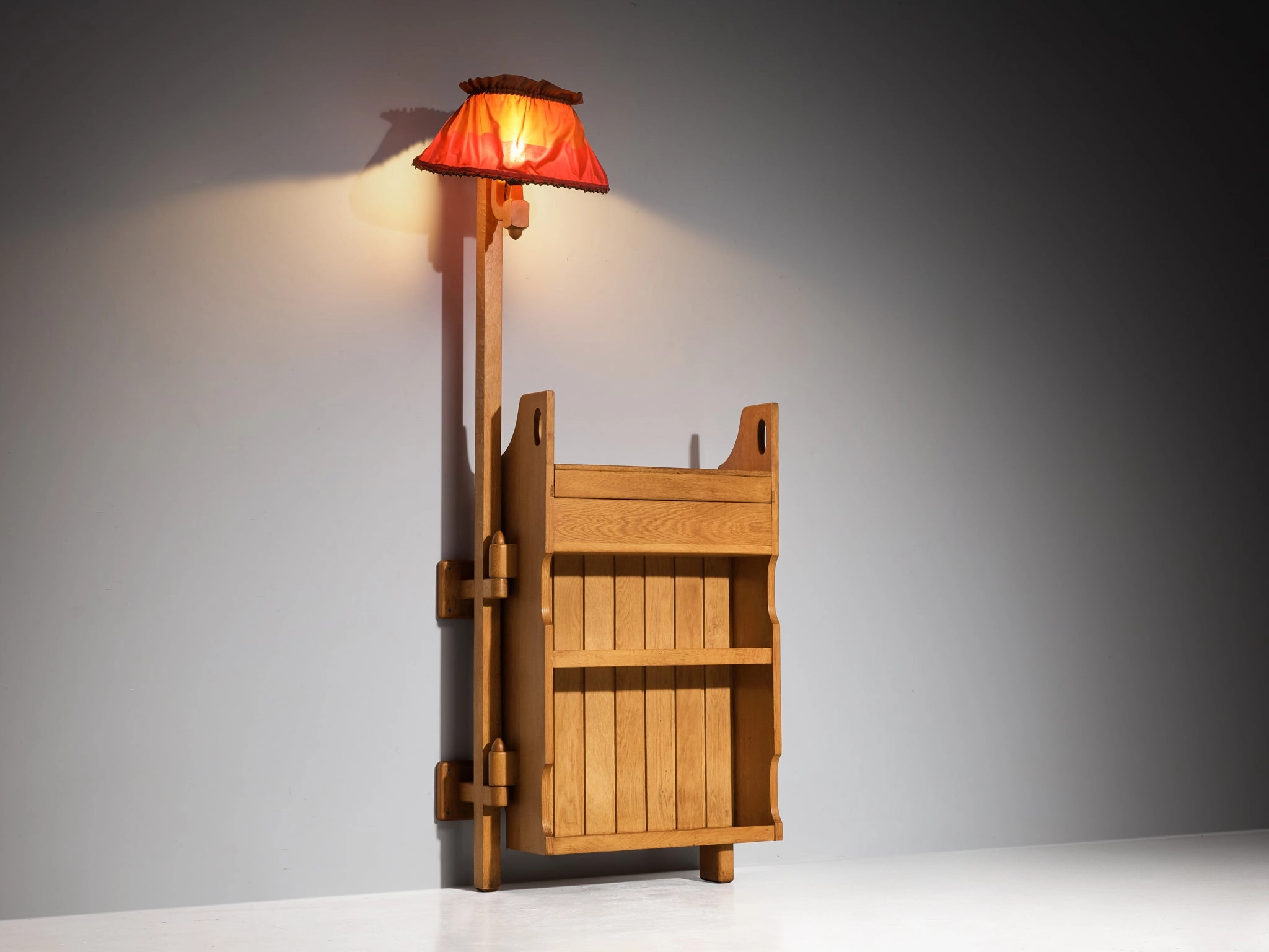 Guillerme & Chambron for Votre Maison Bar with Lamp in Oak
