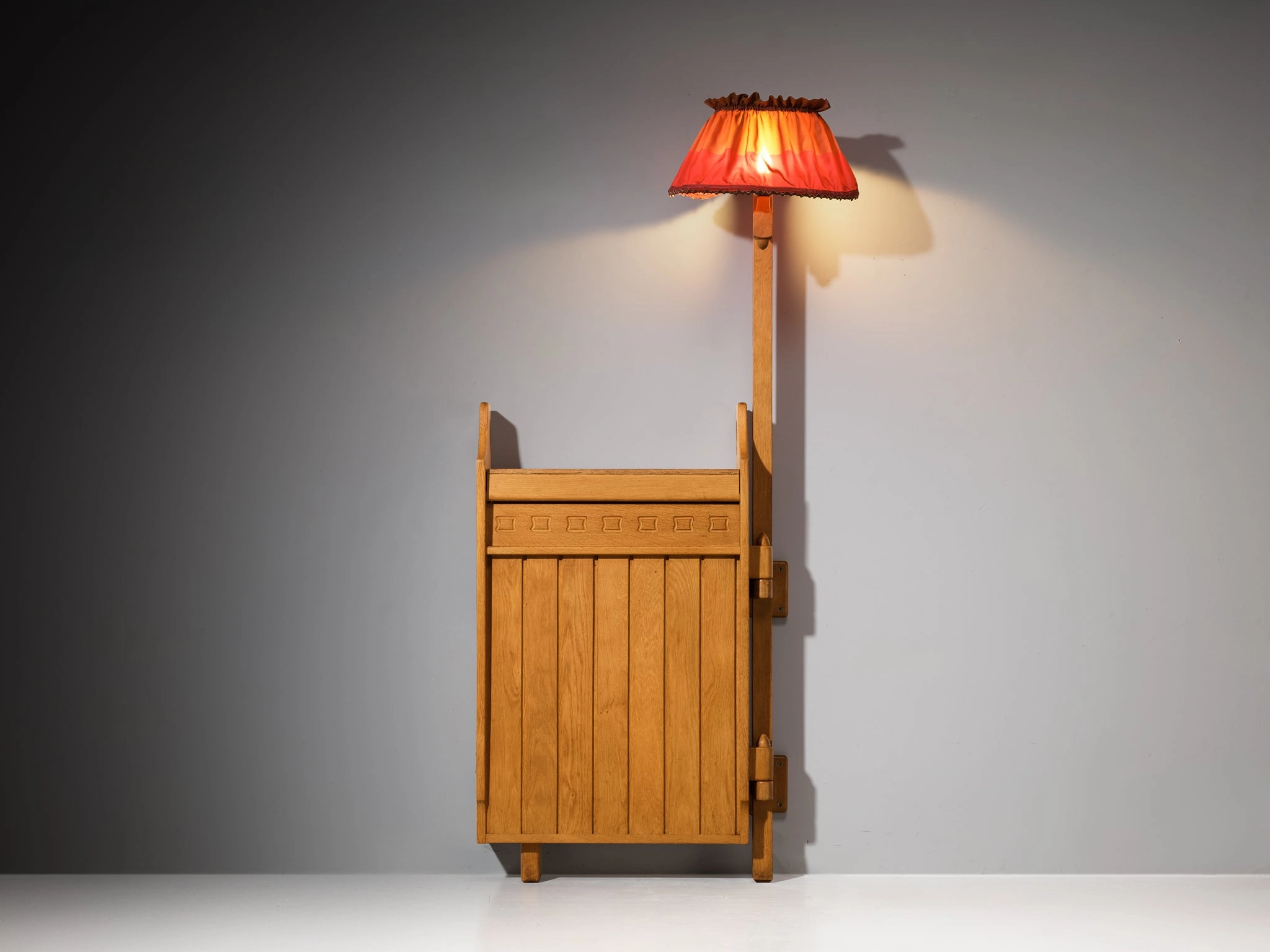 Guillerme & Chambron for Votre Maison Bar with Lamp in Oak