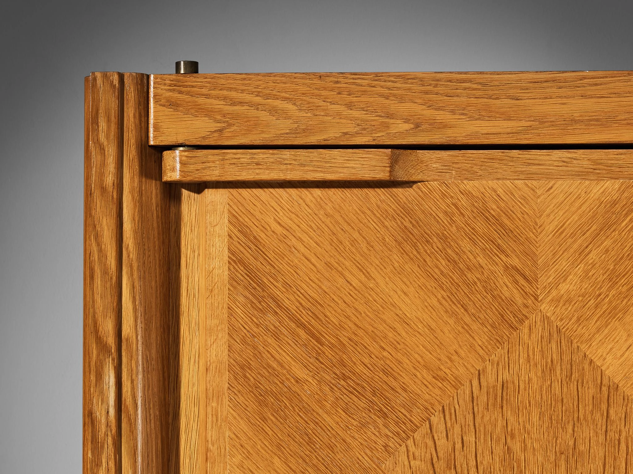 Guillerme & Chambron Highboard in Oak with Ceramic Handles
